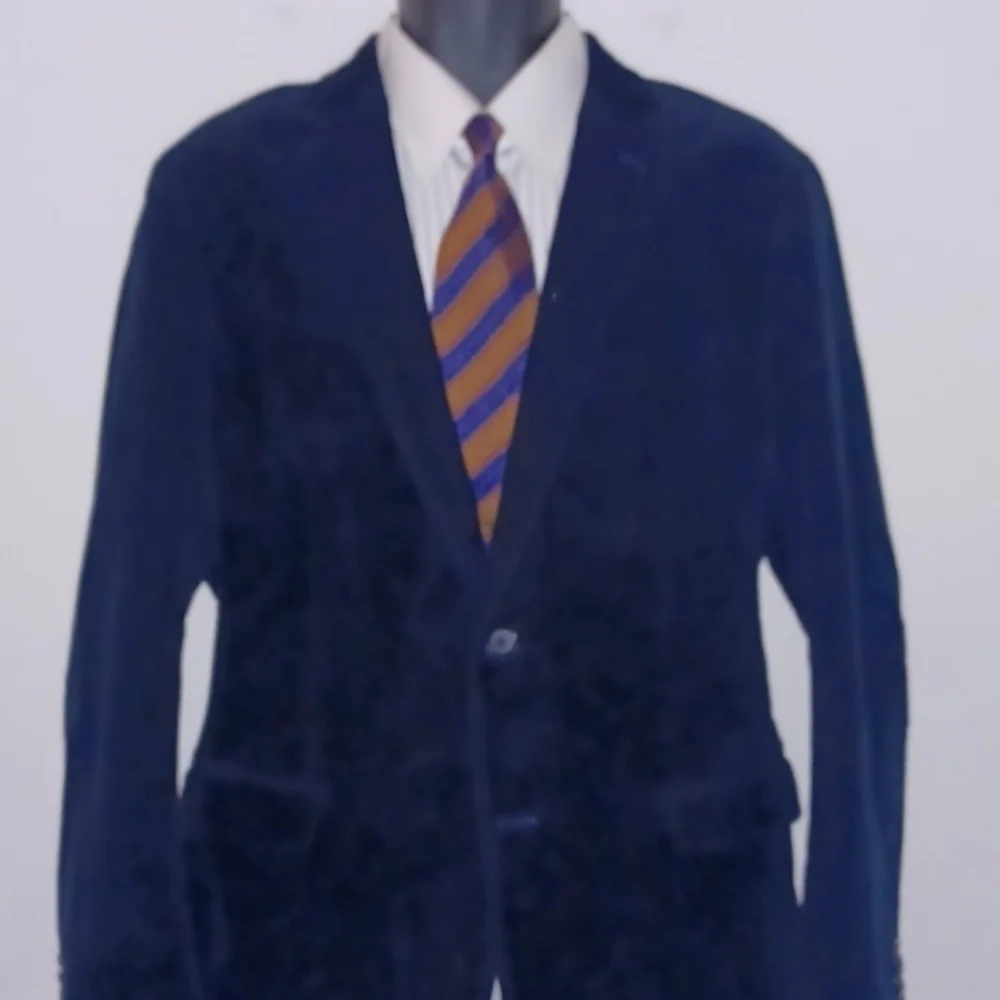 BANANA REPUBLIC Blue, Red and Brown Striped Necktie